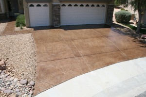 Applied to existing concrete